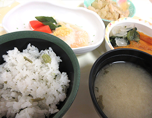 （↑）七草御飯