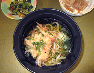 （↑）かき揚げうどん